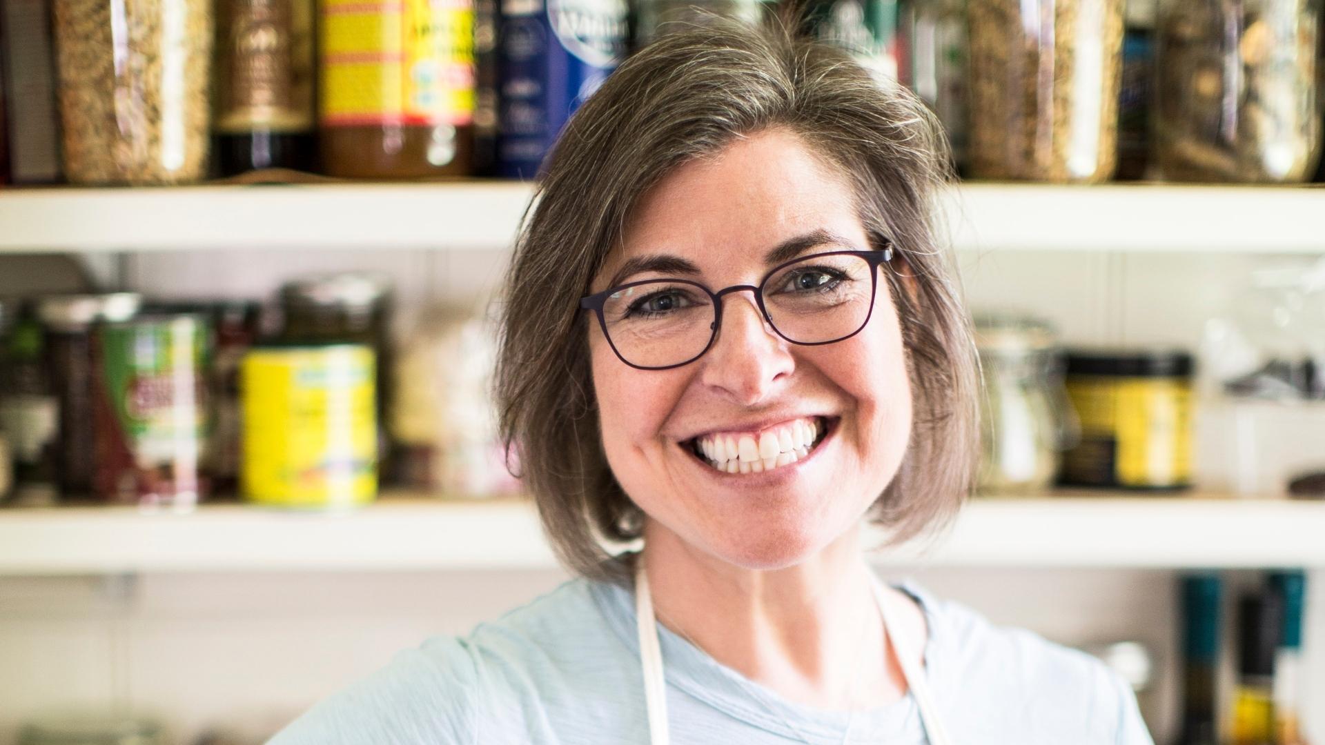 Guest Chef Terry Walters smiling in kitchen